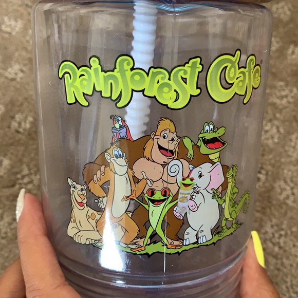 Rainforest Cafe Clear Monkey Water Bottle EUC - Picture 4 of 7
